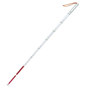 <span class=keywords><strong>Canne</strong></span> télescopique à tête fixe en alliage de titane blanc 1.18-1.5M aide à la marche avec <span class=keywords><strong>canne</strong></span> aveugle à pointe en métal - Product Image 3