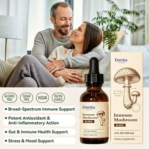 Gotas de Hongos Inmunitarios 6 en 1 Certificadas por GMP de EE. UU., OEM, Cola de Pavo, Chaga, Reishi, Antioxidantes, Sin OMG, Marca Personalizada, Espectro Completo - Product Image 2