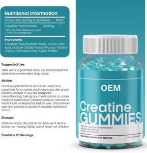 Gomitas de Creatina al Por Mayor de Fábrica, Pre-Entrenamiento Deportivo, Crecimiento Muscular, Gomitas de Creatina Monohidrato, Suplementos para Aumentar la Energía - Product Image 5