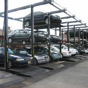 Sistema nivelado do equipamento do estacionamento do armazenamento do carro três e quatro para o CE e ETL do armazenamento do quadriculado do veículo alistados