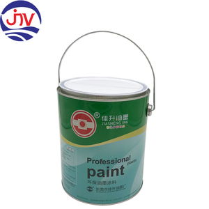 Seau métallique rond de 4 L pour peinture chimique avec couvercle et poignée, impression personnalisée - Product Image 1