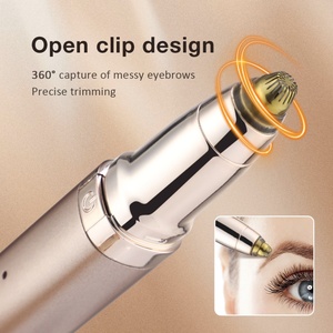 Recourbe-cils chauffant multifonctionnel et tondeuse à sourcils électrique portable - Product Image 3