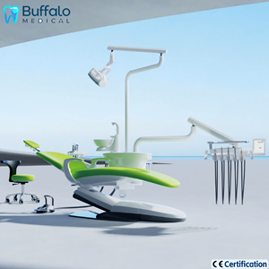 Fauteuil <span class=keywords><strong>dentaire</strong></span> Buffalo <span class=keywords><strong>haut</strong></span> de gamme à suspension, écran tactile 7 pouces, commande vocale, système de mémoire, qualité export directe usine, durable - Product Image 6