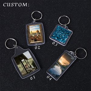 Porta Llaves Acrílico Transparente de Alta Calidad, Personalizable con Foto, para Recuerdo - Product Image 1
