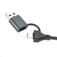 Adaptateur réseau LAN Gigabit Ethernet USB-A et USB-C vers RJ45 1000 Mbps 2-en-1 pour MacBook Pro, Air et iPad Pro