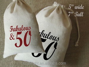 Eco-friendly Recyclable Cotton Muslin <b>String</b> <b>Bag</b> Drawstring Packaging in Natural or White 5x7 Inch Custom Logo for Promotions - Product Image 5