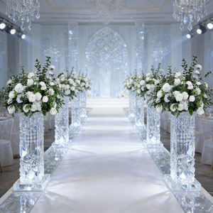 Ramo de Flores Artificiales de Seda Realistas para Decoración de Pasillos y Entradas de Boda, Día de la Madre y Otras Ocasiones - Product Image 1