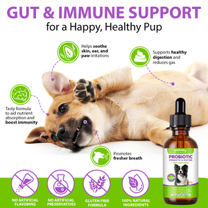 Worafy Pet 3 en 1 Probiot compatible con la salud digestiva Probióticos para mascotas Orgánicos proporciona <span class=keywords><strong>bacterias</strong></span> beneficiosas Gotas líquidas - Product Image 3