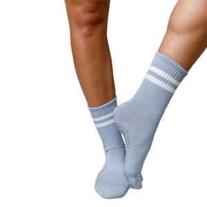 Calcetines Deportivos Personalizados para Hombre con Logotipo Personalizado, Calcetines de Tobillo Unisex con Cuello Redondo, Antideslizantes, para Correr, de Algodón Deportivo, Color Azul - Product Image 5