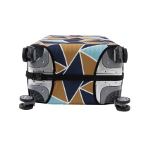 Housse de valise personnalisée en polyester avec fermeture éclair, écologique, résistante à l'eau, anti-rayures, lavable, pour valises de 18 à 32 pouces