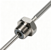 Sensor Suhu JUMO 902050/10-378-1001-1-6-100-104-11-2500/316 PT100 RTD dengan Probe Baja Tahan Karat