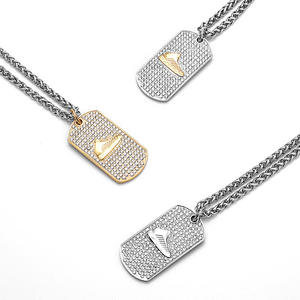 <strong>2026</strong> Hip Hop <strong>Basketball</strong> <strong>Shoes</strong> Pendant Necklace for Men, Iced Out CZ Waterproof Tarnish Free Stainless Steel Jewelry Wholesale - Product Image 3