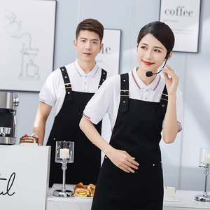 ผ้ากันเปื้อนสายไขว้สีน้ำเงินรอยัล โพลีเอสเตอร์ กันคราบ สำหรับร้านอาหารและบาร์ - Product Image 3