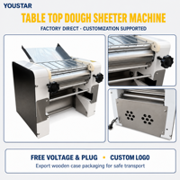Machine à pâtes commerciale en acier inoxydable avec moteur pour la pâtisserie, la fabrication de pâtes à pizza et de raviolis, et les pâtisseries