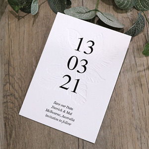 Invitations de mariage de haute qualité avec enveloppe en velours suédé - Product Image 3