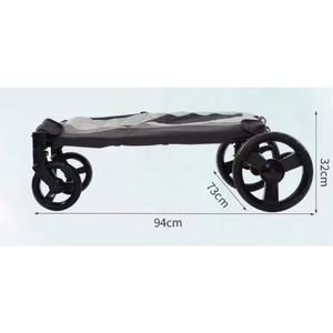 Poussette pour animaux de compagnie, échantillon gratuit, pour extérieur, grand modèle, avec grandes roues - Product Image 2