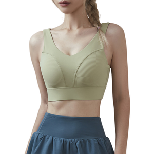 Ropa interior deportiva Asana de talla grande <span class=keywords><strong>para</strong></span> mujer, chaleco a prueba de golpes <span class=keywords><strong>para</strong></span> correr y Yoga, sujetador deportivo <span class=keywords><strong>para</strong></span> mujeres con pecho grande y gordo - Product Image 1