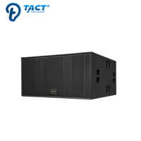 Ventes chaudes Double caisson de basses actif 18 pouces 2400W Grand SPL Puissant Module d'amplificateur intégré