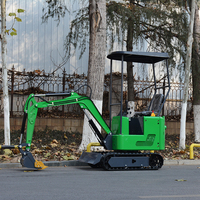 Mini-excavatrice sur chenilles de 1,2 tonne avec moteur EPA, cylindre hydraulique Eaton, moteur et engrenage Koop, livraison gratuite