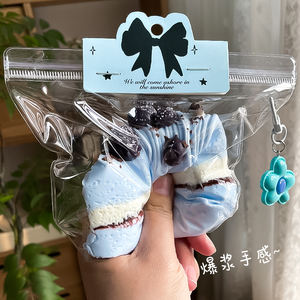 Luckykoo capodanno virale realistica torta di sale marino serie di Dessert in Silicone appiccicoso morbido Fidget Stress rilievo giocattoli da spremere - Product Image 1