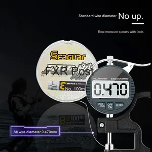 Línea <span class=keywords><strong>de</strong></span> Pesca Seaguar FXR <span class=keywords><strong>de</strong></span> Carbono para Barco, Resistente a Impactos y al Desgaste, Línea <span class=keywords><strong>de</strong></span> Pesca con Señuelos, Fabricada en Japón - Product Image 4