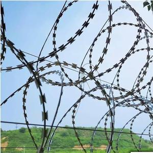 Alambre de púas galvanizado antirrobo con diámetro de 1.25-3.5mm, rollo de alambre de hierro para uso ferroviario, para cercas de seguridad - Product Image 5