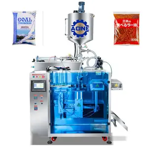 Vertical Packing Machine Coffee Tomato Paste Sachet Liquid Water Bag Pack Machine Peanut Butter Fill Machine for Package