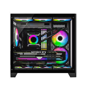 Boîtier <span class=keywords><strong>PC</strong></span> de jeu en verre trempé avec Logo personnalisé, Micro Mini Cube MATX pour Gammer, C270 - Product Image 4