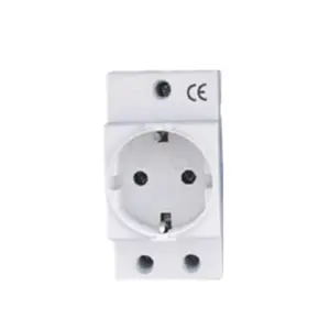 Economy china's us usb wall outlet Din Rail Socket Switch 10,16,25A