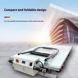SPEEDONE SDSJC25813-1 Carro Elevador Eléctrico Hidráulico de Plataforma Plana de Acero 48V, Carretilla Elevadora de Tijera Eléctrica con Elevación de 0.5m - Product Image 3