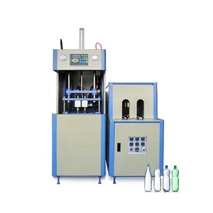 Semi-automático de animal de estimação, único estágio estiramento, processo de molde de sopro, máquina de sopro de plástico