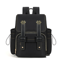 Sac à dos à langer Oxford imperméable avec attaches pour poussette, poches isothermes, grande capacité, sac de voyage portable pour bébé pour les sorties