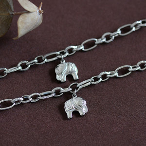 Bracciale con Charm a Forma di Elefante in Acciaio Inossidabile di Lusso, Personalizzato, Antiossidante e Impermeabile, per Donna - Product Image 4