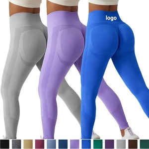 2025 nouveau Style femmes Gym Fitness Yoga ensembles taille haute pantalon sport soutien-gorge manches longues imprimer vêtements actifs Scrunch bout à bout grande taille - Product Image 2