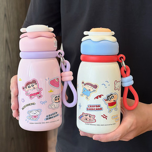 Bouteille d'eau isotherme Cruhre Crayon Shinchan 440 ml, thermos portable pour enfants et étudiants avec infuseur à thé - Product Image 2