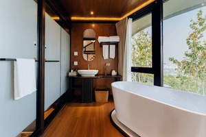 Maison préfabriquée en bois à montage rapide, structure en bois, <span class=keywords><strong>chalet</strong></span> en rondins, lodge de vacances, <span class=keywords><strong>tente</strong></span> d'hôtel imperméable, villa, terrasse en PVDF, <span class=keywords><strong>chalet</strong></span> - Product Image 6