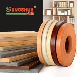 Tùy chỉnh chất lượng cao <span class=keywords><strong>PVC</strong></span> cạnh dải với hạt gỗ dập nổi bất kỳ màu nhựa cạnh ban nhạc cho đồ nội thất - Product Image 2