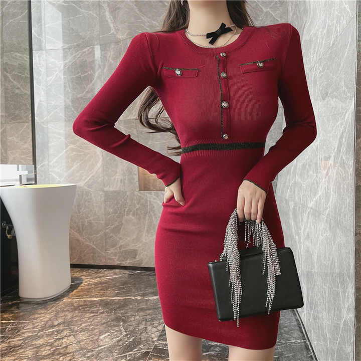 Premium Quality Women's Dresses Round Neck Sheath dress bestselling