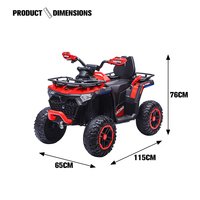 Quad électrique pour enfants 12V, 4 roues, à batterie, avec accélérateur manuel et son moteur réaliste