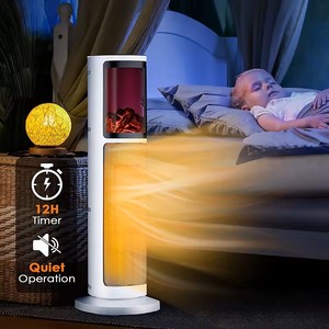 Calentador de Cerámica PTC de Torre, Eléctrico, con Llama, Moderno, de <span class=keywords><strong>Bajo</strong></span> <span class=keywords><strong>Consumo</strong></span> y Ahorro de Energía, Nuevo, Pequeño, para Hogar u Oficina - Product Image 3