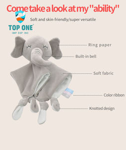 TopOne suave felpa orgánica recién nacido alta calidad suave sueño oso muselina algodón orgánico bebé edredón manta bebé juguete - Product Image 6