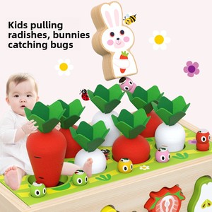 Juego <span class=keywords><strong>de</strong></span> Cosecha <span class=keywords><strong>de</strong></span> Zanahorias Montessori, Juguete Educativo <span class=keywords><strong>de</strong></span> Madera Ecológico para Clasificar Formas, para Niños <span class=keywords><strong>de</strong></span> 5 a 7 Años, Certificado EN71, Motricidad Fina - Product Image 4