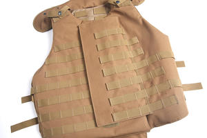 広州メーカークイックリリースバックル600Dナイロンオックスフォード生地砂漠ブラウンセラミックプレート挿入弾道ベスト - Product Image 5