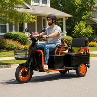 Sepeda Motor Listrik Roda Tiga 500W 60V Jarak Tempuh 60KM Skuter Mobilitas Sepeda Motor Skuter Listrik Roda 3