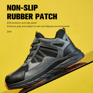 Chaussures de sécurité industrielles pour hommes, neuves, décontractées, de haute qualité, avec empeigne en mesh et microfibre, protection des orteils en acier, grande taille 48 - Product Image 1