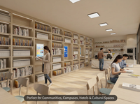 HAUMR Library, RemoteLocker, LibCabinet, Biblioteca de Autoservicio 24/7 sin Personal, Kiosco RFID para Préstamo y Devolución, ODM, Sala de Estudio Inteligente para Bibliotecas