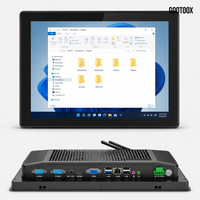 Panel PC Industrial Todo en Uno de 12.1/13.3/15/15.6/21.5 Pulgadas, Montaje Empotrado, Sin Ventilador, Puertos RS232 RS485 COM, RoHS