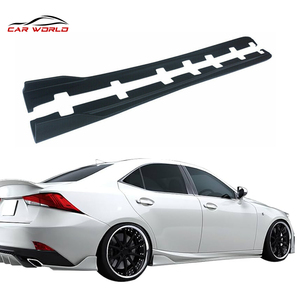 Kits de carrosserie pour IS200 IS300 2014-2020, jupes latérales en plastique ABS noir sans peinture, spoiler latéral IS350h - Product Image 5