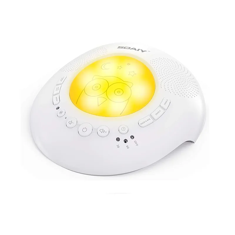 White Noise Sound Machine with Night Lights | 6 Relaxing & Soothing Nature Sounds and Auto-Off Timer | Portable Noise Machine Ba