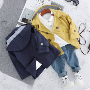 Ensemble 3 pièces : Body à manches longues, Jean taille haute, Manteau et Pantalon de cérémonie pour bébés et enfants, du fabricant chinois - Product Image 3